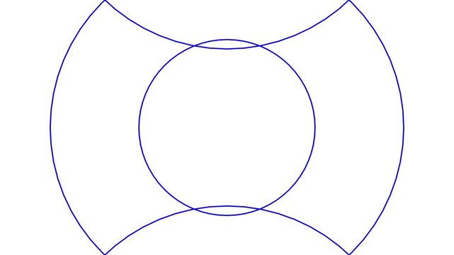 Hand drawn vector illustration of a fish in a circle frame, with a glass of water nearby, connected by a thread