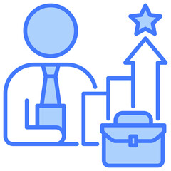 Obraz premium Promotion Blue Icon