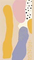 Memphis gold leaf border backgrounds abstract painting.