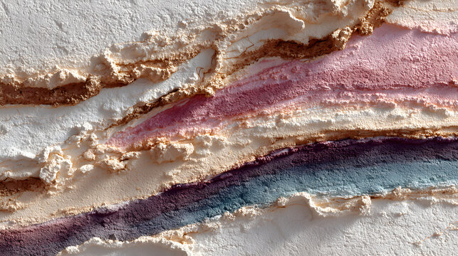 Streaked Clay Texture with Earthy Lines and Pastel Clors