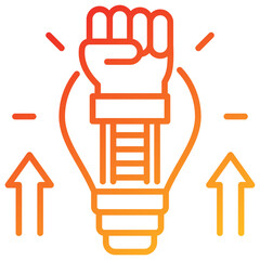 Empowerment Line Gradient Icon