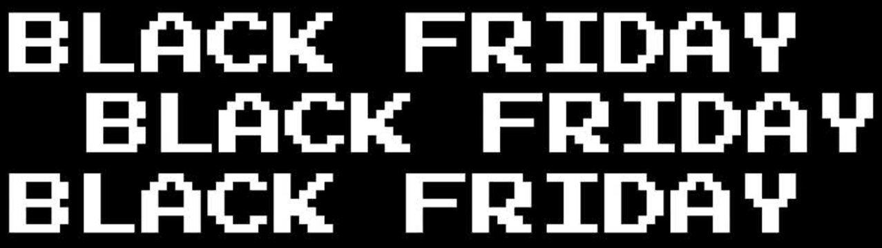 Black friday text animation
