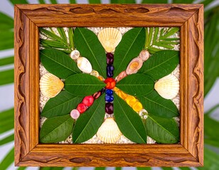 Nature's art in a framed design