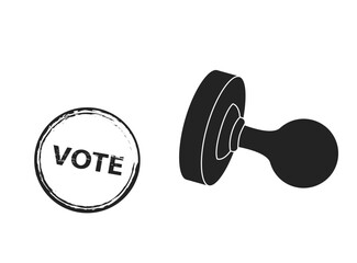 Election vote stamp, vector illustration