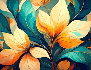 Ornate floral pattern