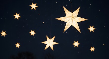 Glowing Star Ornaments for Decoration
