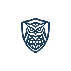 Owl shield logo