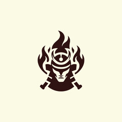 Samurai fire logo