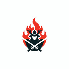 Samurai fire logo