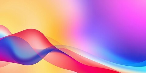 Abstract gradient wave banner, vibrant colors, flowing design, ideal for backgrounds, gradient,  futuristic