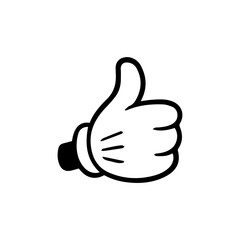 Retro cartoon  hands gesture comic doodle.