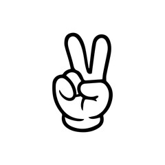 Retro cartoon  hands gesture comic doodle.