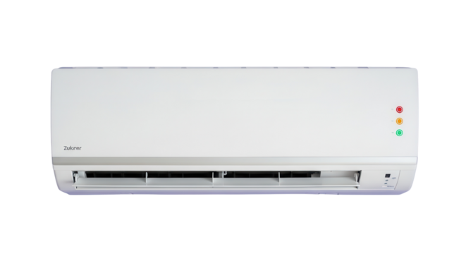 Air conditioner unit for home or office isolated PNG with Transparent Background