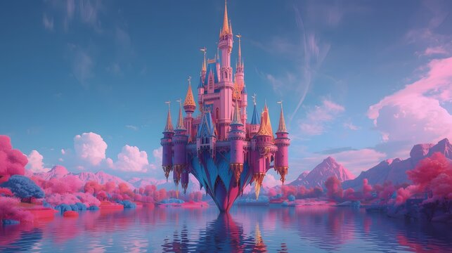Enchanted Floating Fantasy Castle