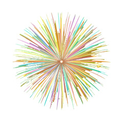 Obraz premium Abstract Rainbow Energy Burst with Radiant Colorful Light Rays, Vibrant Glowing Explosion Design