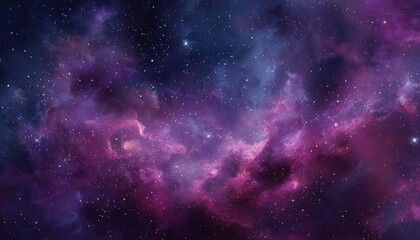 Fototapeta premium Cosmic Nebula Purple Pink Blue Hues Swirling Gas Dust Stars
