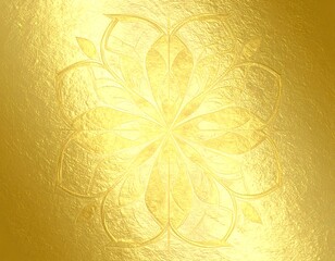 Ornate gold mandala design