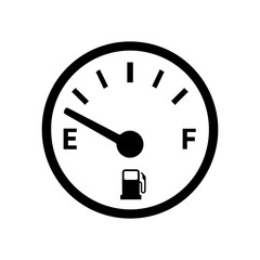 car fuel Gauge Icon. Gasoline Indicator icon.