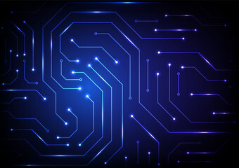 Digital circuit board background. Futuristic system abstract circuit board data and technology concept. Design for microchip chip and system interface.