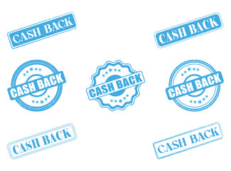 Collection of Cash Back Rubber Stamps and Seals