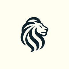 Minimalist Lion Logo