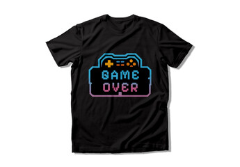 Modern Gaming T Shirt Design Template Layout