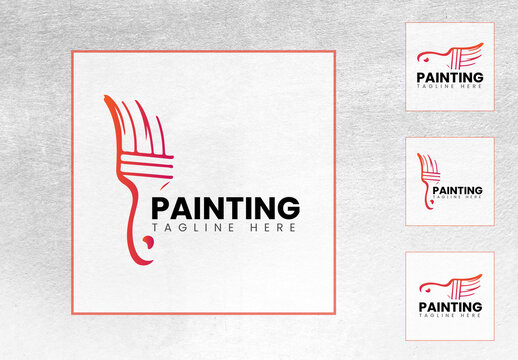 Painting Logo Design Layout