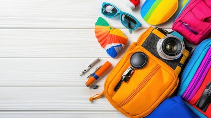 Colorful Summer Essentials for Travel and Adventure Enthusiasts