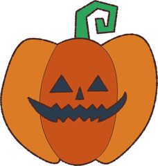 ハロウィンのかぼちゃのベクターイラスト