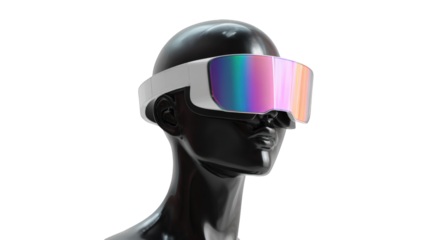 VR headset on mannequin head