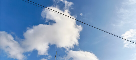 Fototapeta premium blue sky and clouds
