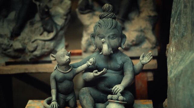 Ganapatti Bappa Idol Making, These Idols are made for Ganesh puja, the biggest festival of Mumbai, Maharastra