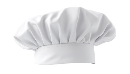 White chef's hat against black background (1)