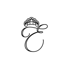 custom E, E embroidery, E engraving, E print, gold E, silver E, black E, white E, serif E, sans serif E, ornamental E, stylish E,