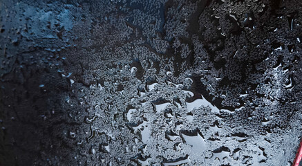 water drops on the surface