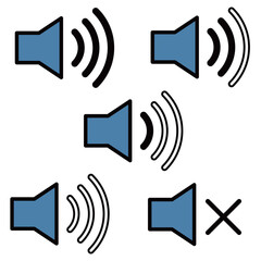 音量のアイコンセット