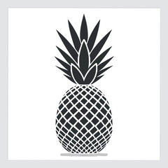 Obraz premium Pineapple vector icon design in a clean, minimal, and modern style.