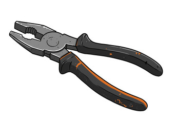 Fototapeta premium Professional pliers tool with durable grip, essential for any DIY or repair project, ready for action