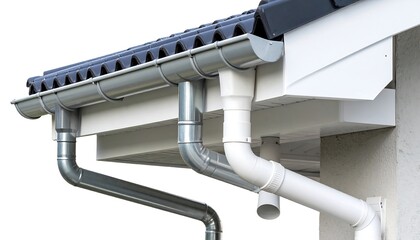 Modern house gutter system