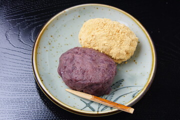 小豆ときな粉のおはぎ