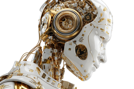 Cybernetic head profile (1)