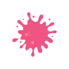 abstract pink blue green paint splash