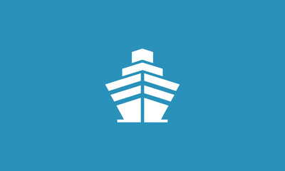 Ship Geometric Vector Logo Design