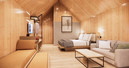 Luxury glamping tent exterior in a forest setting, eco-friendly travel accommodation with wooden deck.