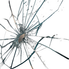 Obraz premium Broken glass glass shards and cracks on transparent background png shattered fragments png glass breakage png isolated glass pieces png cracked surface effect png transparent background image