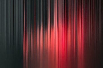 Abstract vertical streaks of red, gray, and black