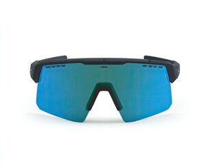 Dark-blue mirrored sports eyewear