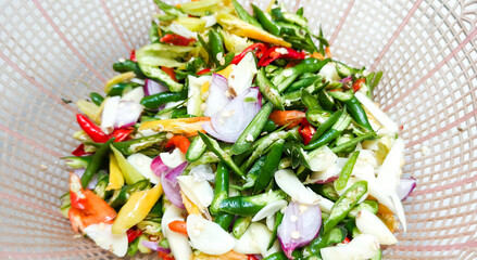 salad with vegetables