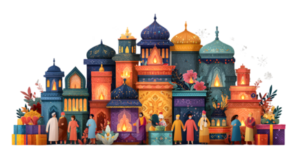 Diwali Festival Illustration