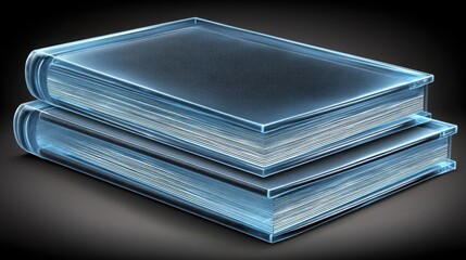 Neatly stacked books representing knowledge and information in a creative arrangement within a modern context